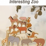 Joc educational din lemn cu 16 animale, Invatati sa recunoasteti animale