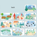 Puzzle Montessori din lemn „Alphabet & Animal Board” – alfabet si animale