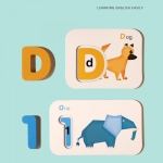 Puzzle Montessori din lemn „Alphabet & Animal Board” – alfabet si animale