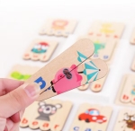 Puzzle educativ din lemn cu alfabetul englez Word Spelling Puzzle