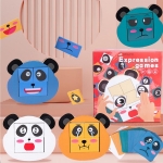 Joc educational Montessori din lemn – Panda Face Changer, multicolor
