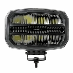LED Proiector auxiliar halogen Flexzon 12-24V, 175W, 11000 lm, DRL portocaliu/alb si lumina de avertizare cu 4 moduri, E-mark IP67/69K