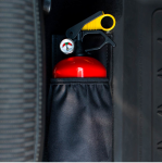 Suport pentru stingator AMIO tip spray, velcro - Negru