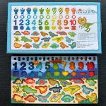 Joc educativ din lemn, sortator de culori, cifre, forme geometrice, dinozauri si joc de pescuit cu magnet