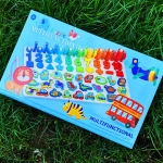 Montessori jucarie educativa din lemn cu cifre, forme si dinozauri