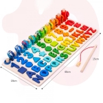 Tabla educativa Montessori din lemn pentru copii – joc multifunctional de invatare si dezvoltare