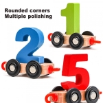 Trenulet din lemn cu cifre