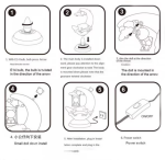 Lampa decorativa „Moon Lamp Bunny – Best Wishes” – lampa de noapte cu iepuras si luna