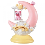 Lampa decorativa „Moon Lamp Pig – Best Wishes” – lampa de noapte cu purcelus si luna