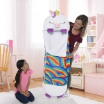 Sac de dormit pentru copii Happy Nappers "Unicorn Alb" – perna si sac de dormit intr-unul singur