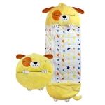 Sac de dormit pentru copii Happy Nappers "Catel" – perna si sac de dormit intr-unul singur 180x70 cm