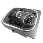 Nuca Schimbator Viteze cu Burduf din Eco Piele pentru VW Golf Mk 5, Mk 6, Scirocco Mk3, Jetta Mk6, VW EOS, 6 Viteze ОЕМ 1K0711113