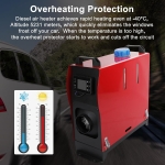 Incalzitor diesel portabil 8 kW 12V / 24V / 220V pentru rulota, camper, camping, garaj