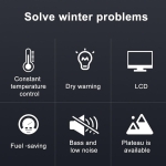 Incalzitor diesel portabil 8 kW 12V / 24V / 220V pentru rulota, camper, camping, garaj