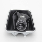 Nuca schimbator viteze cu burduf din eco piele pentru Volkswagen Tiguan I, Sharan II, Golf Plus 6 viteze OEM 5N0711113Q