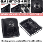 Nuca schimbator viteze cu burduf din eco piele pentru Mercedes-Benz C-Class W204, E-Class C207 W212 6 viteze OEM A2042672410