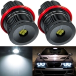 Set becuri LED Angel Eyes pentru BMW - CANBUS, lumina alba rece, Plug & Play
