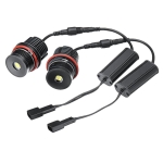 Set becuri LED Angel Eyes pentru BMW - CANBUS, lumina alba rece, Plug & Play