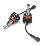 Set becuri LED H8 40W Angel Eyes pentru BMW – CANBUS, lumina alba rece, Plug & Play OEM 63217760782