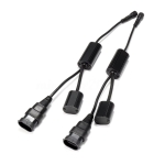 Set becuri LED H8 40W Angel Eyes pentru BMW – CANBUS, lumina portocalie, Plug & Play OEM 63217760782