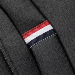 Set Huse Auto universale luxoase din piele ecologica, negru pentru scaune fata si spate