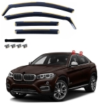 Set de 4 Paravanturi auto de vant pentru geamuri fata si spate pentru BMW X6 (F16) 2014-2018