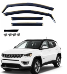Set de 4 Paravanturi auto de vant pentru geamuri fata si spate pentru Jeep Compass II (MP) 2018+