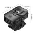 Incalzitor auto cu ventilator, 2 moduri de functionare, incalzire / ventilator, suport rotativ - 12V, 150W