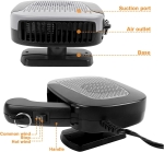 Incalzitor auto cu ventilator, 2 moduri de functionare, incalzire / ventilator - 12V, 150W