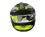 Casca copii Motocross - Enduro pentru motocicleta, ATV, bicicleta – marimea XS (47-48 cm), negru mat cu design galben neon