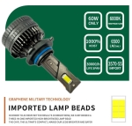 Set becuri LED HB3 – 12V-24V 60W 6500LM 6000K CANBUS fara erori