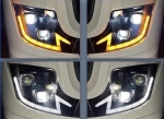 Set faruri LED 24V stanga + dreapta cu DRL pentru Mercedes Actros MP4/MP5 OEM 9608200239 / 9608200339 / 9608200439 / 9608200539