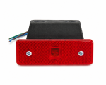 12V Lampa laterala gabarit LED cu suport, Rosu 4 LED - 110 x 40 mm