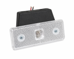 24V Lampa laterala gabarit LED cu suport, Alb 4 LED - 110 x 40 mm