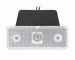 24V Lampa laterala gabarit LED cu suport, Alb 4 LED - 110 x 40 mm