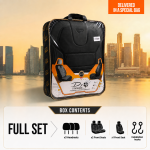 Set huse scaune premium PANDA pentru RENAULT MASTER IV 2024+ / NISSAN INTERSTAR 2024+, Piele ecologica si material textil, Negru/Gri