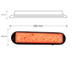 Lampa laterala Gabarit LED Stroboscopic – Galben 6 LED-uri 4 functii 12V-24V
