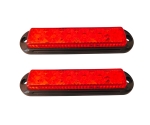Lampa laterala Gabarit LED Stroboscopic – Rosu 6 LED-uri 4 functii 12V-24V