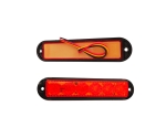 Lampa laterala Gabarit LED Stroboscopic – Rosu 6 LED-uri 4 functii 12V-24V