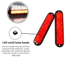 Lampa laterala Gabarit LED Stroboscopic – Rosu 6 LED-uri 4 functii 12V-24V