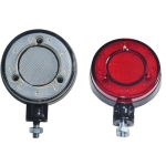 1 buc. Lampa laterala Gabarit LED / tip cercei pentru montaj sub oglinda – Rosu / Alb 18 LED-uri 12V-24V