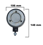 1 buc. Lampa laterala Gabarit LED / tip cercei pentru montaj sub oglinda – Rosu / Alb 18 LED-uri 12V-24V