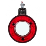Lampa laterala Gabarit LED / tip cercei pentru montaj sub oglinda – Rosu / Galben 18 LED-uri 12V-24V