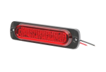 Lampa laterala Gabarit LED Stroboscopic - Rosu 6 LED-uri 12V-24V