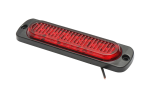 Lampa laterala Gabarit LED Stroboscopic - Rosu 6 LED-uri 12V-24V