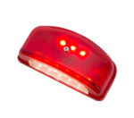 Lampa LED de gabarit si iluminare pentru numar de inmatriculare - 2 lumini Alb/Rosu 9 diode 12V-24V
