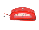 Lampa LED de gabarit si iluminare pentru numar de inmatriculare - 2 lumini Alb/Rosu 9 diode 12V-24V