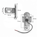 Set Lampi Laterale Gabarit LED cu 3 pozitii - Galben Alb Rosu 6 diode 12V-24V