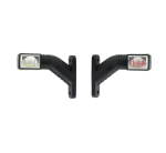 Set Lampi Laterale Gabarit LED cu 3 pozitii - Galben Alb Rosu 6 diode 12V-24V 140 mm