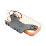 Lampa laterala Gabarit LED X cu Efect Neon si Suport - Galben 30 LED-uri 2 Functii 12V/24V